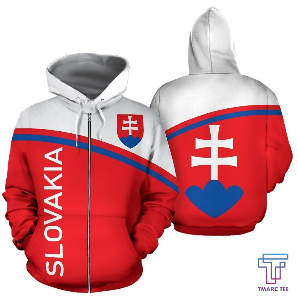 Slovakia All Over Hoodie Curve Version