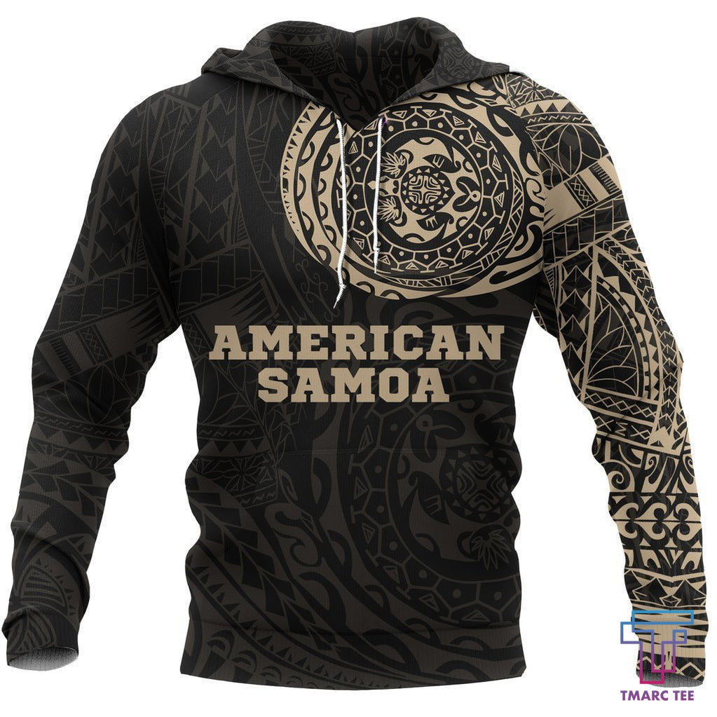 American Samoa In My Heart Polynesian Gold Hoodie PL