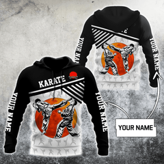 Customize Name Karate Hoodie For Men And Women MH