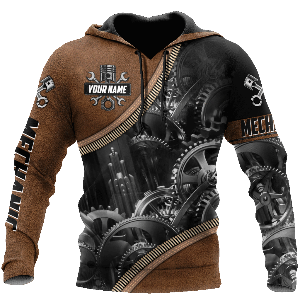 Personalized All Over Printed Mechanic Hoodie For Men and Women TN