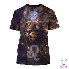 D ALL OVER PRINTED LEO ZODIAC T SHIRT NTH