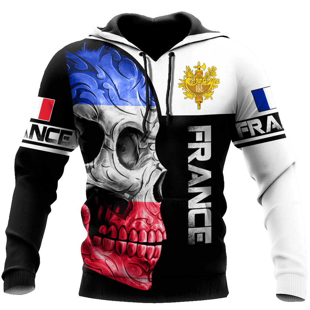 Personalized France Skull Shirts