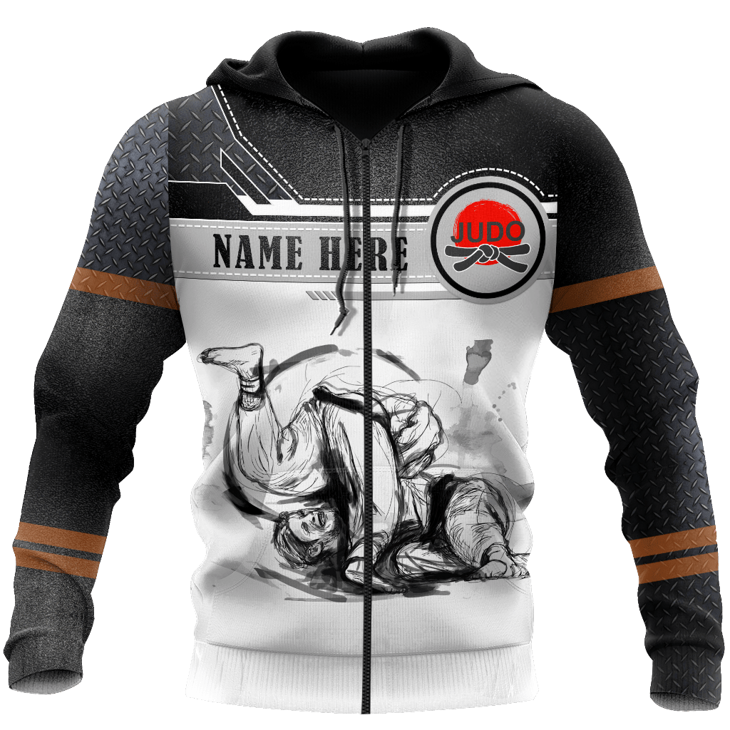 Customize Name Judo Hoodie For Men And Women TNA