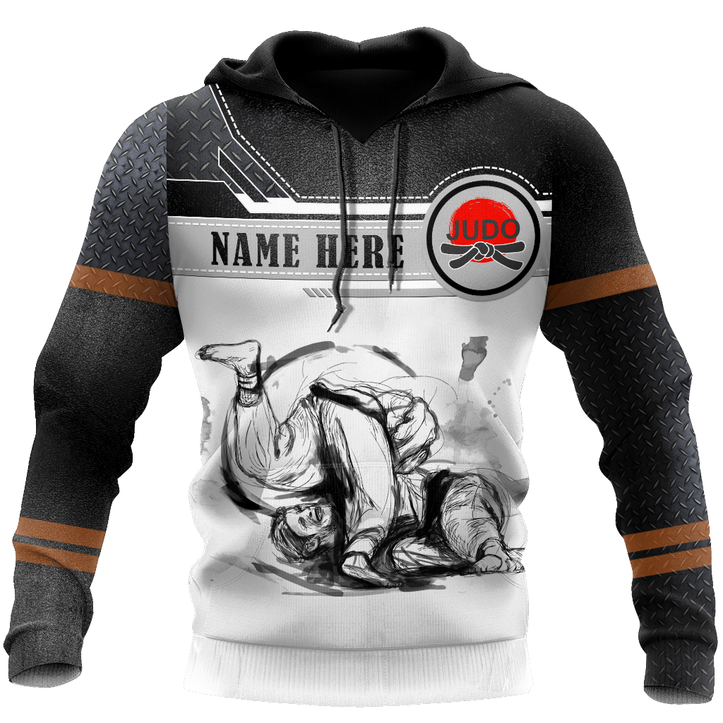 Customize Name Judo Hoodie For Men And Women TNA