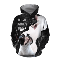 French bulldog D hoodie shirt for men and women Pi