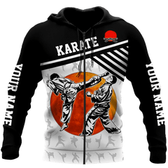 Customize Name Karate Hoodie For Men And Women MH