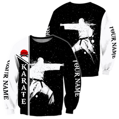 Customize Name Karate Hoodie For Men And Women TNA