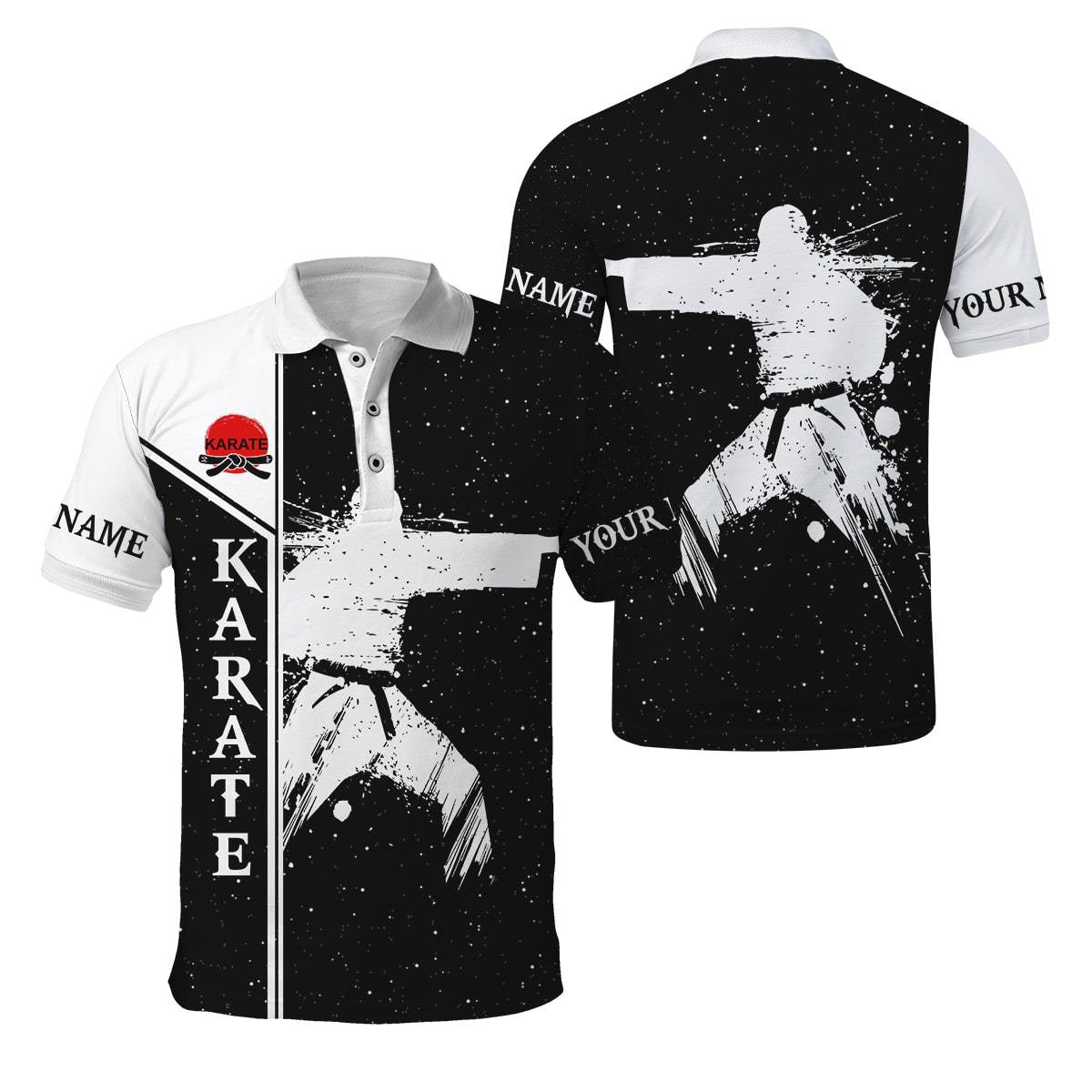 Customize Name Karate Hoodie For Men And Women TNA