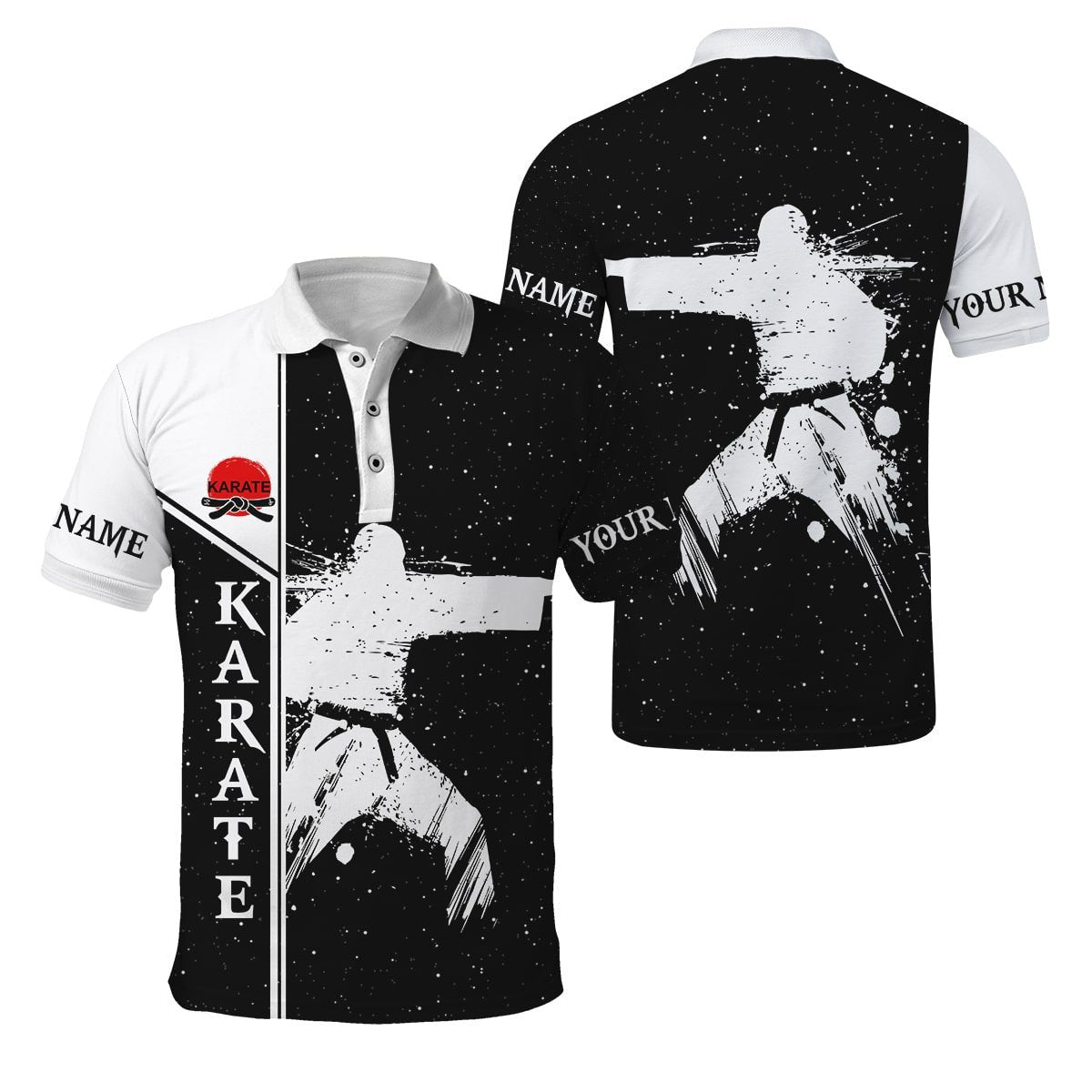 Customize Name Karate Hoodie For Men And Women TNA