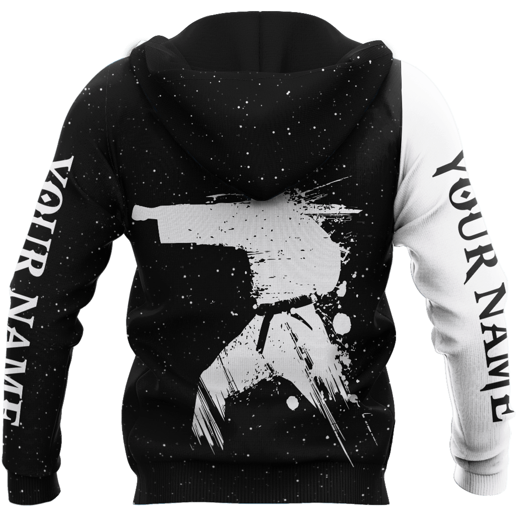 Customize Name Karate Hoodie For Men And Women TNA