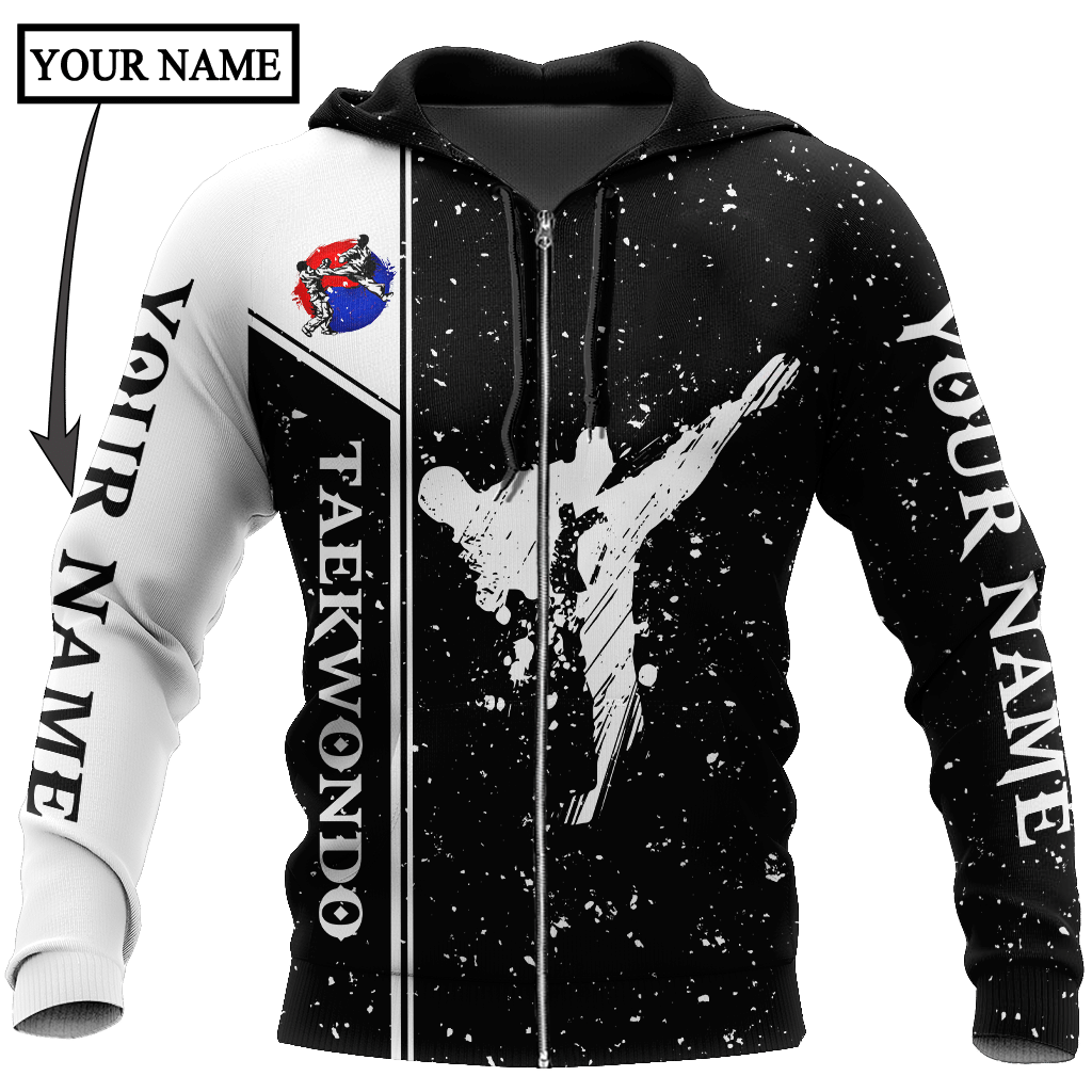 Customize Name Taekwondo Hoodie For Men And Women DD