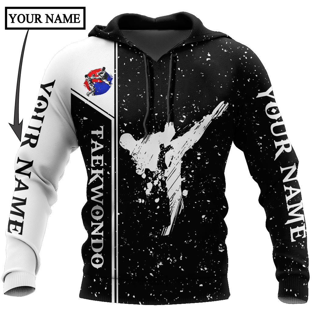 Customize Name Taekwondo Hoodie For Men And Women DD