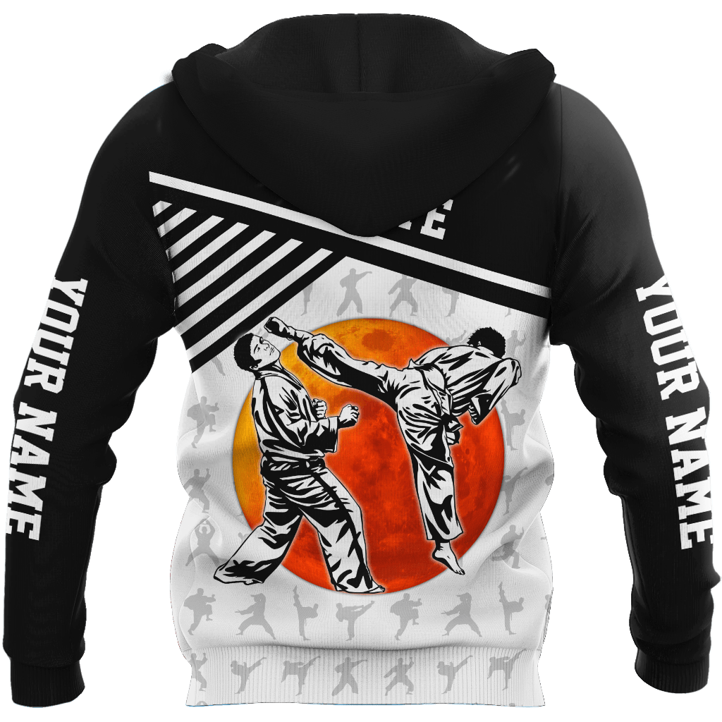 Customize Name Karate Hoodie For Men And Women MH