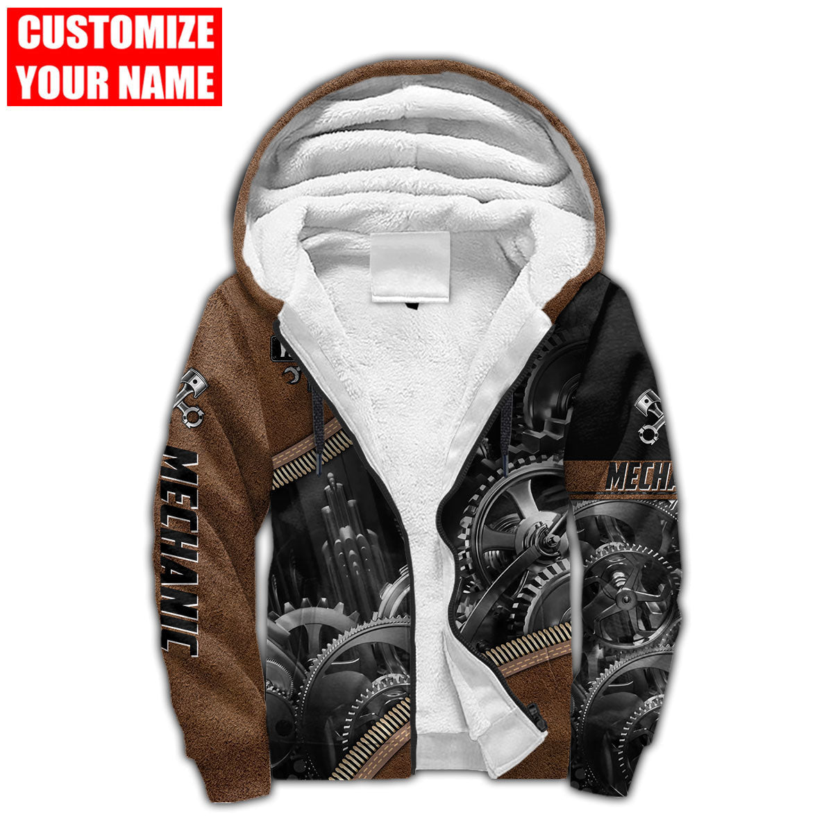 Personalized All Over Printed Mechanic Hoodie For Men and Women TN