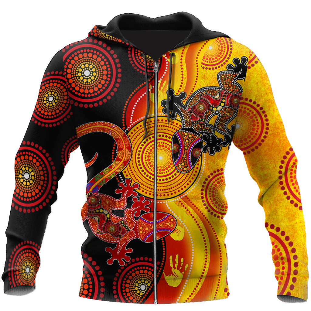 Aboriginal Australia Indigenous Lizards and the Sun shirts for men and women