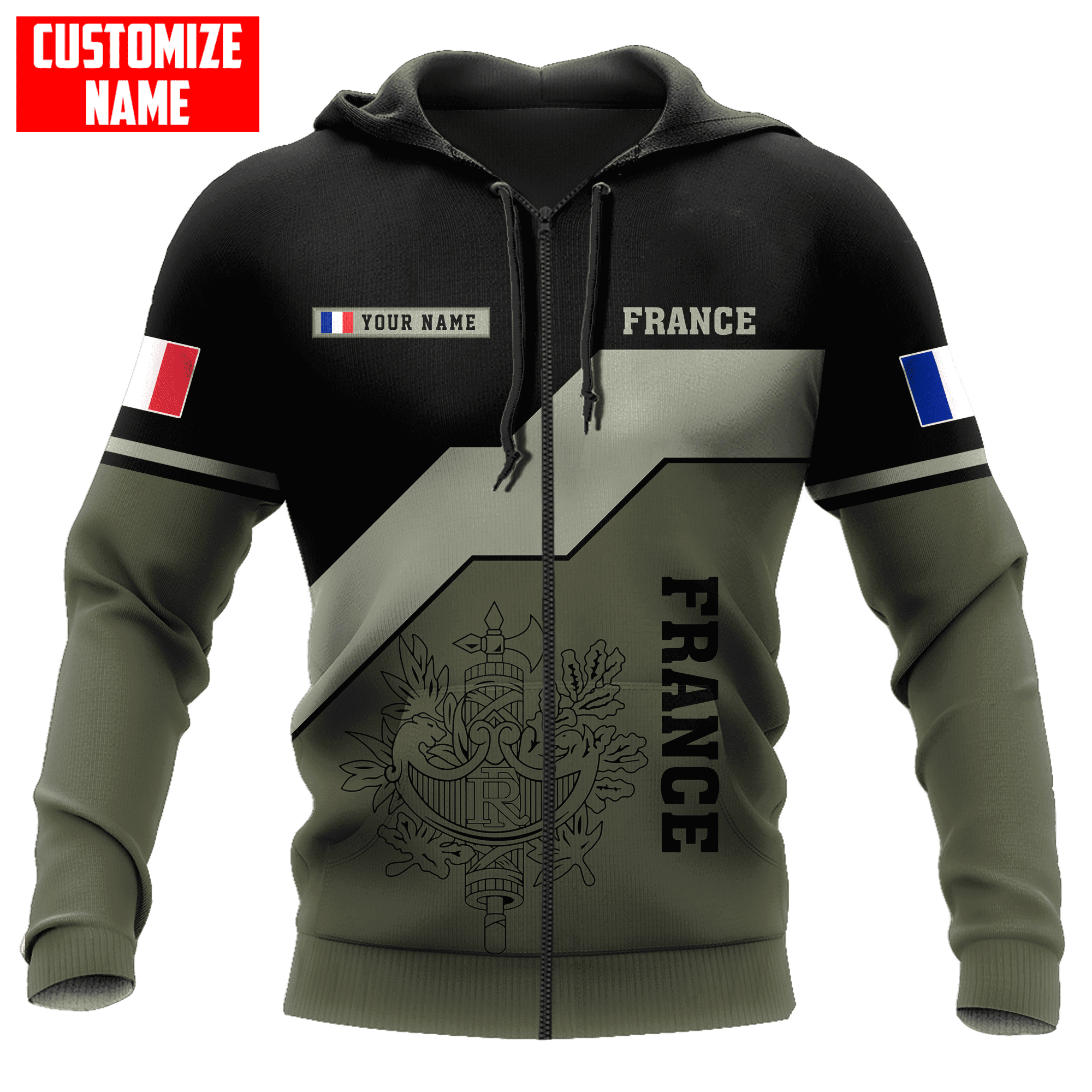 Personalized France Army Shirts