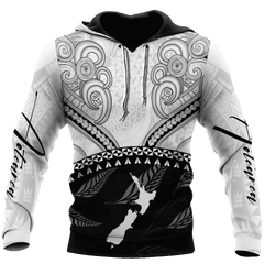 Aotearoa Map Maori Silver Fern New Zealand D Unisex Shirts