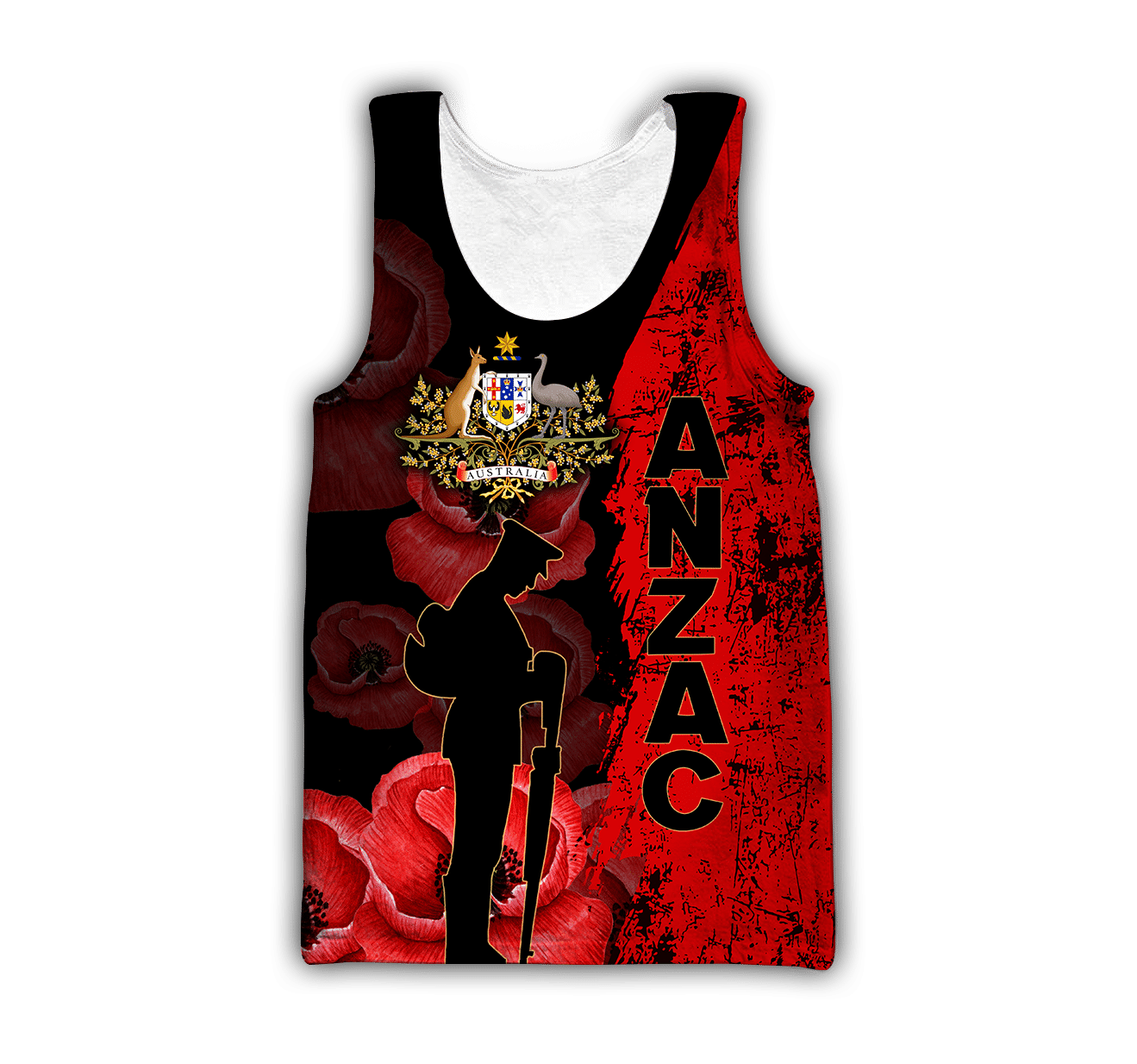 Premium Anzac Day Australian Coat of Arms Printed Unisex Shirts TN