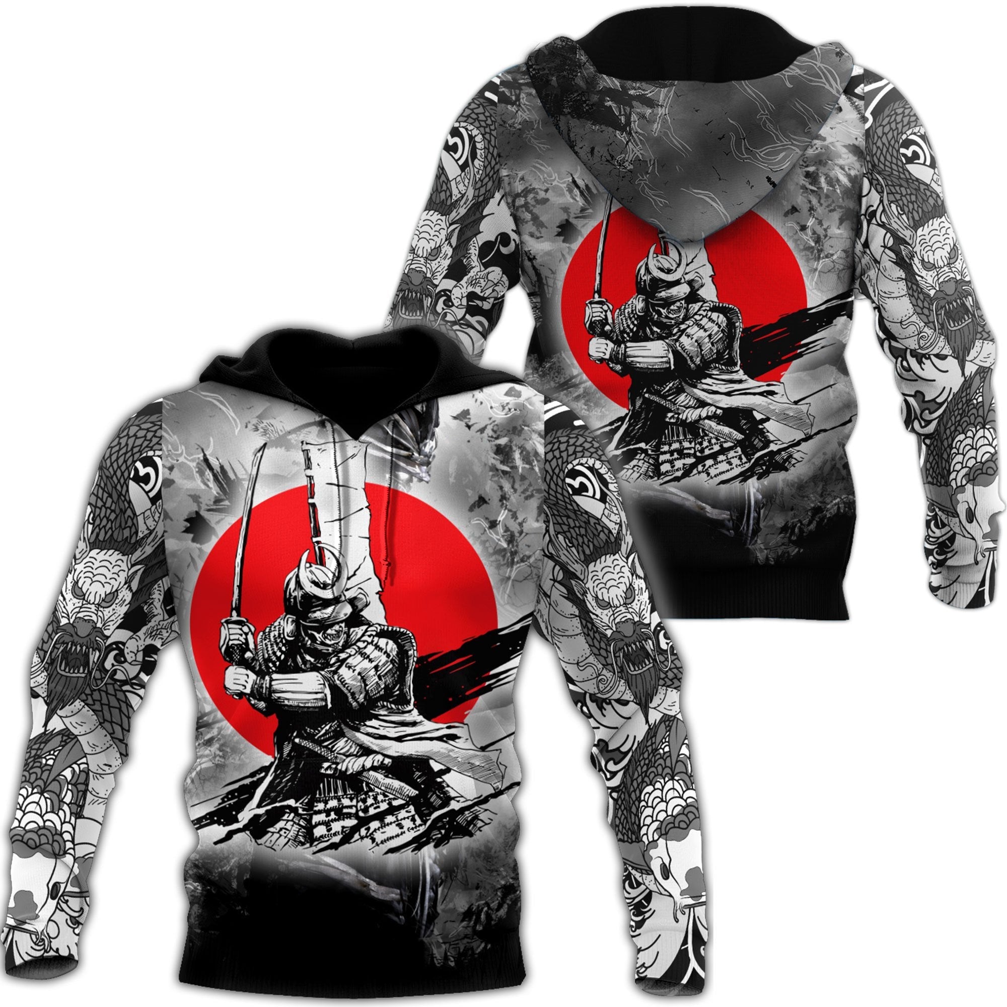 Premium Unisex Printed Samurai Tattoo Shirts MEI