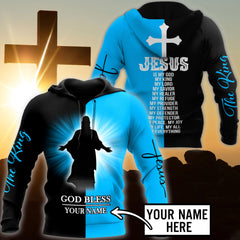 Premium Christian Jesus Personalized Name Printed Unisex Shirts