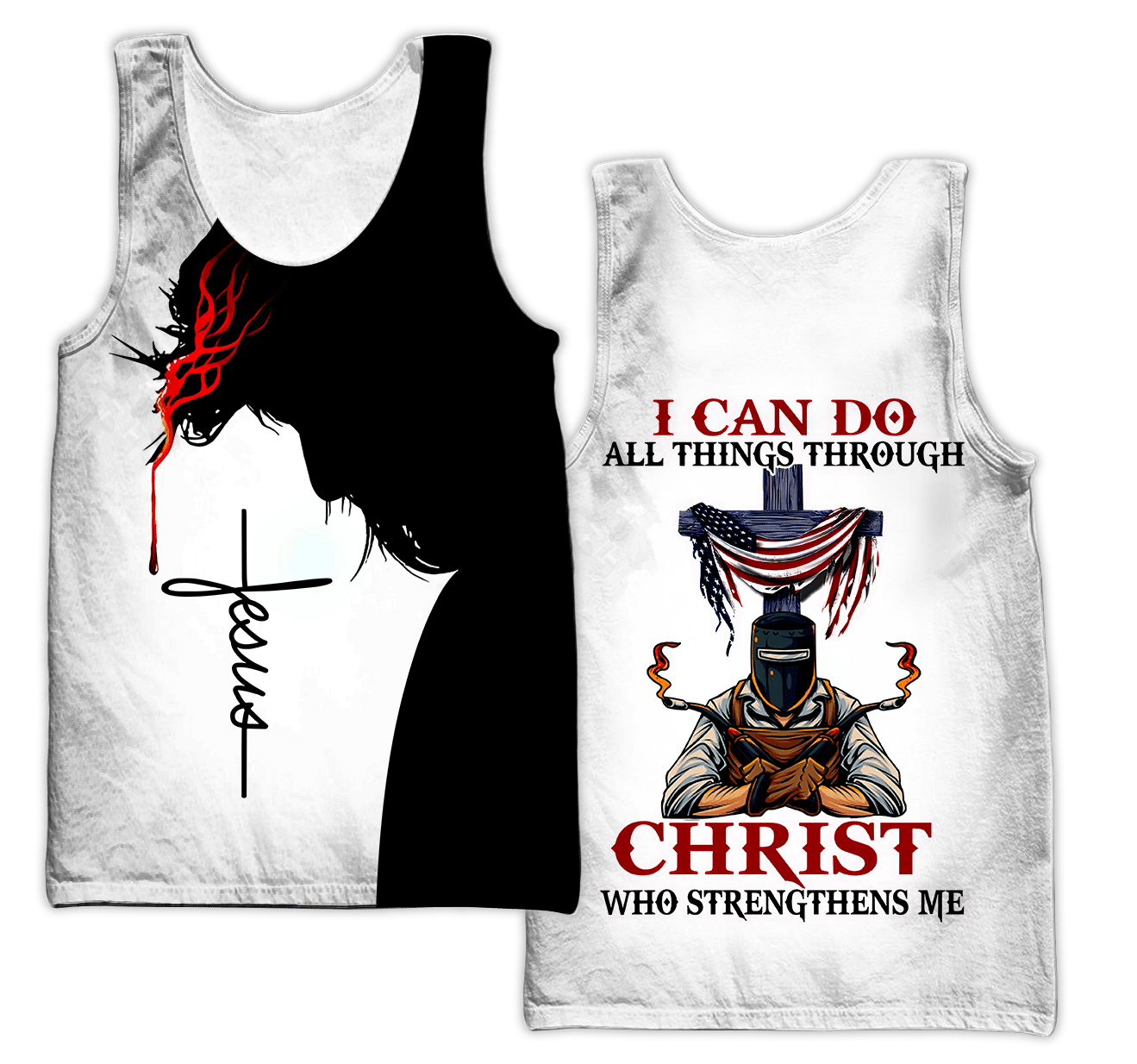 Premium Personalized Printed Jesus Welder Shirts MEI