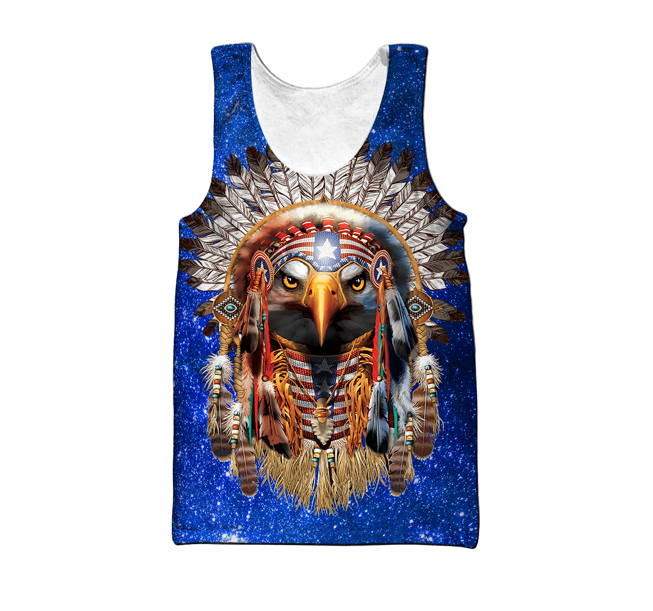 Eagle Native American Blue Galaxy Shirts DA-LAM