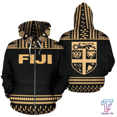 Fiji Tapa All Over Hoodie - BN