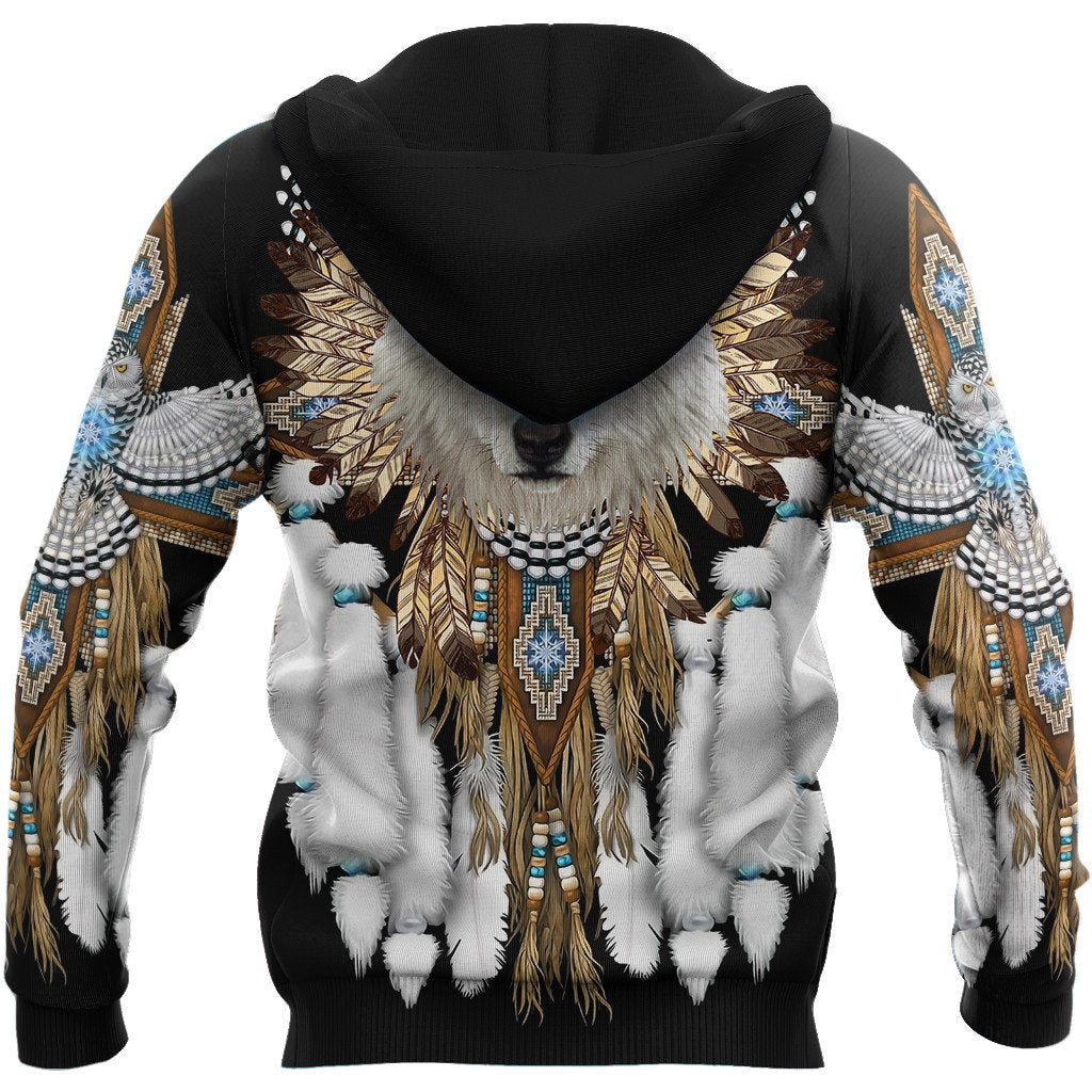 Native Wolf Spirit Unisex Hoodie ML