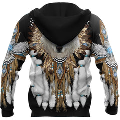 Native Wolf Spirit Unisex Hoodie ML