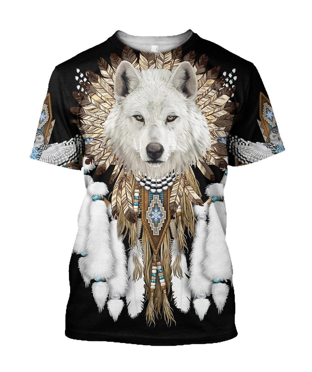 Native Wolf Spirit Unisex Hoodie ML