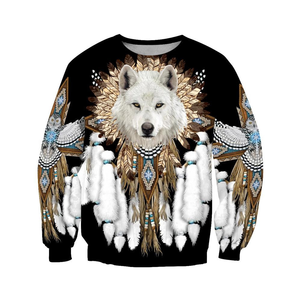 Native Wolf Spirit Unisex Hoodie ML