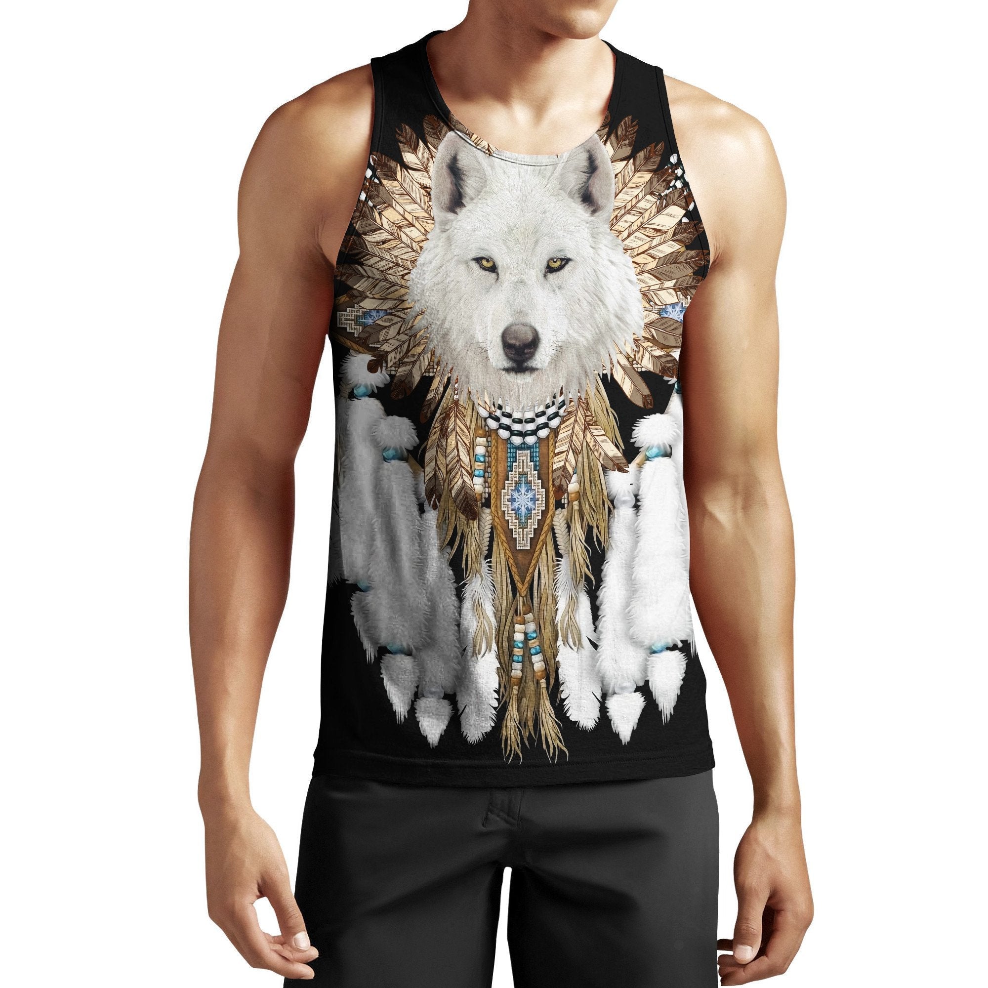 Native Wolf Spirit Unisex Hoodie ML