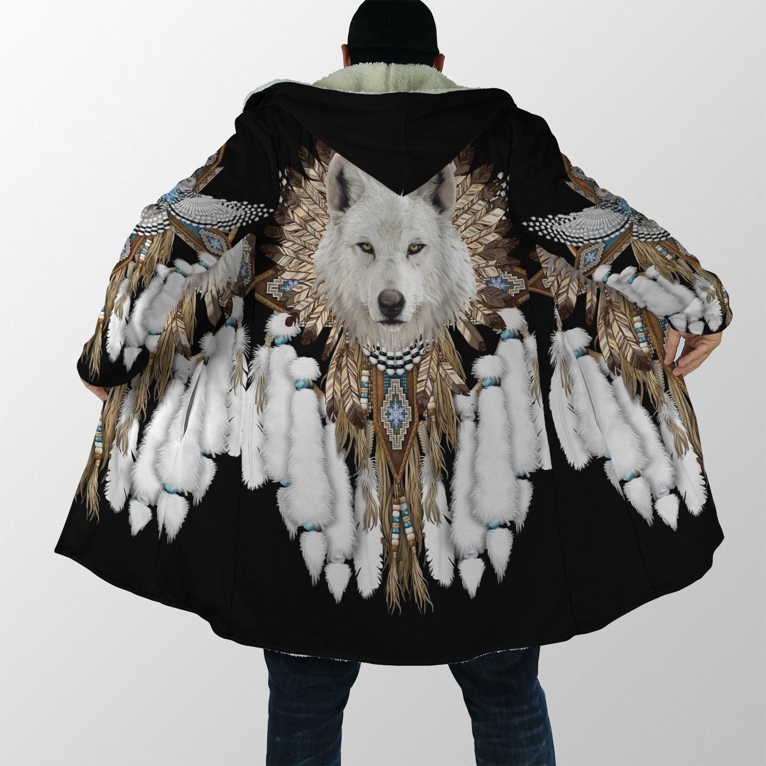 Native Wolf Spirit Unisex Hoodie ML