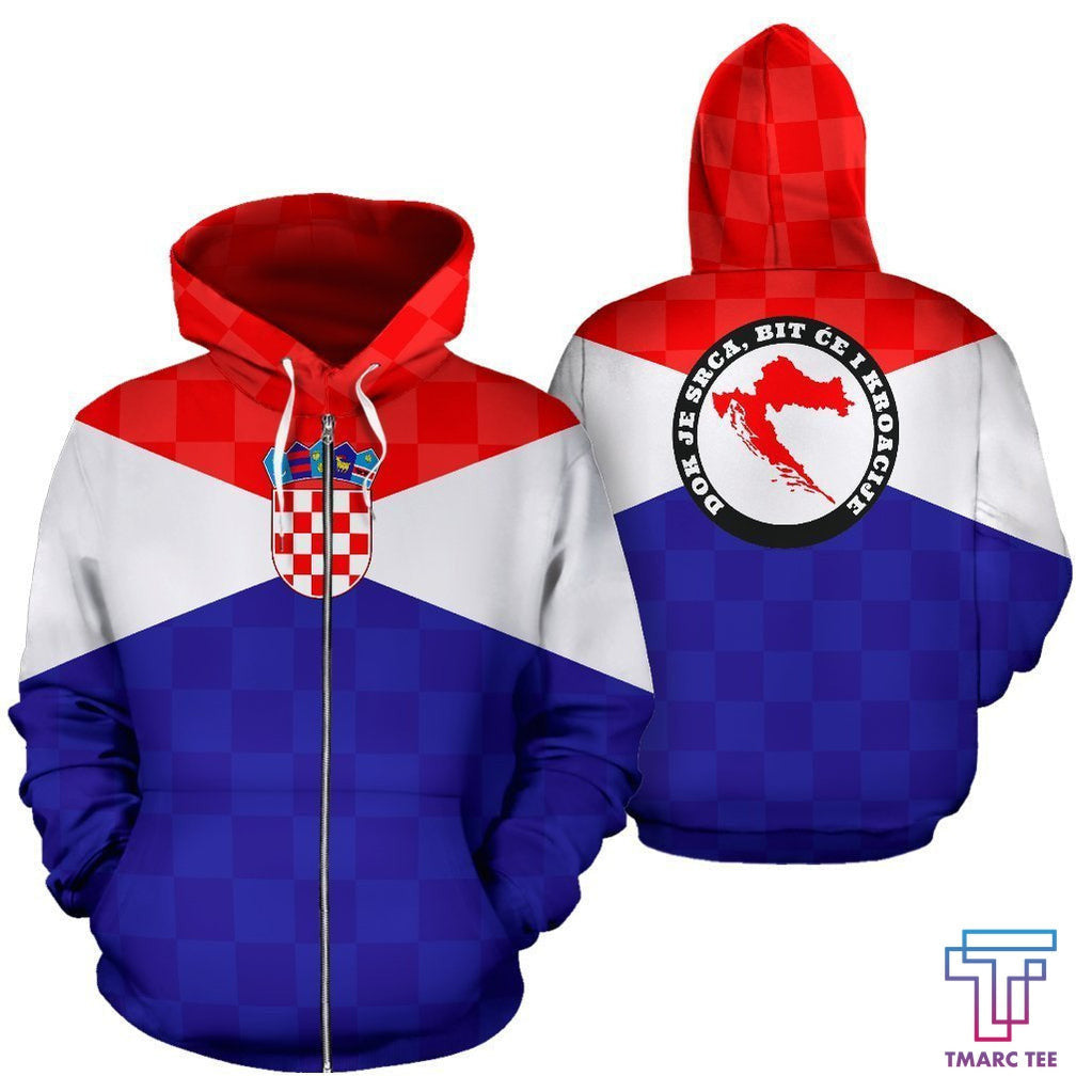 Croatia Spirit Zip Hoodie A