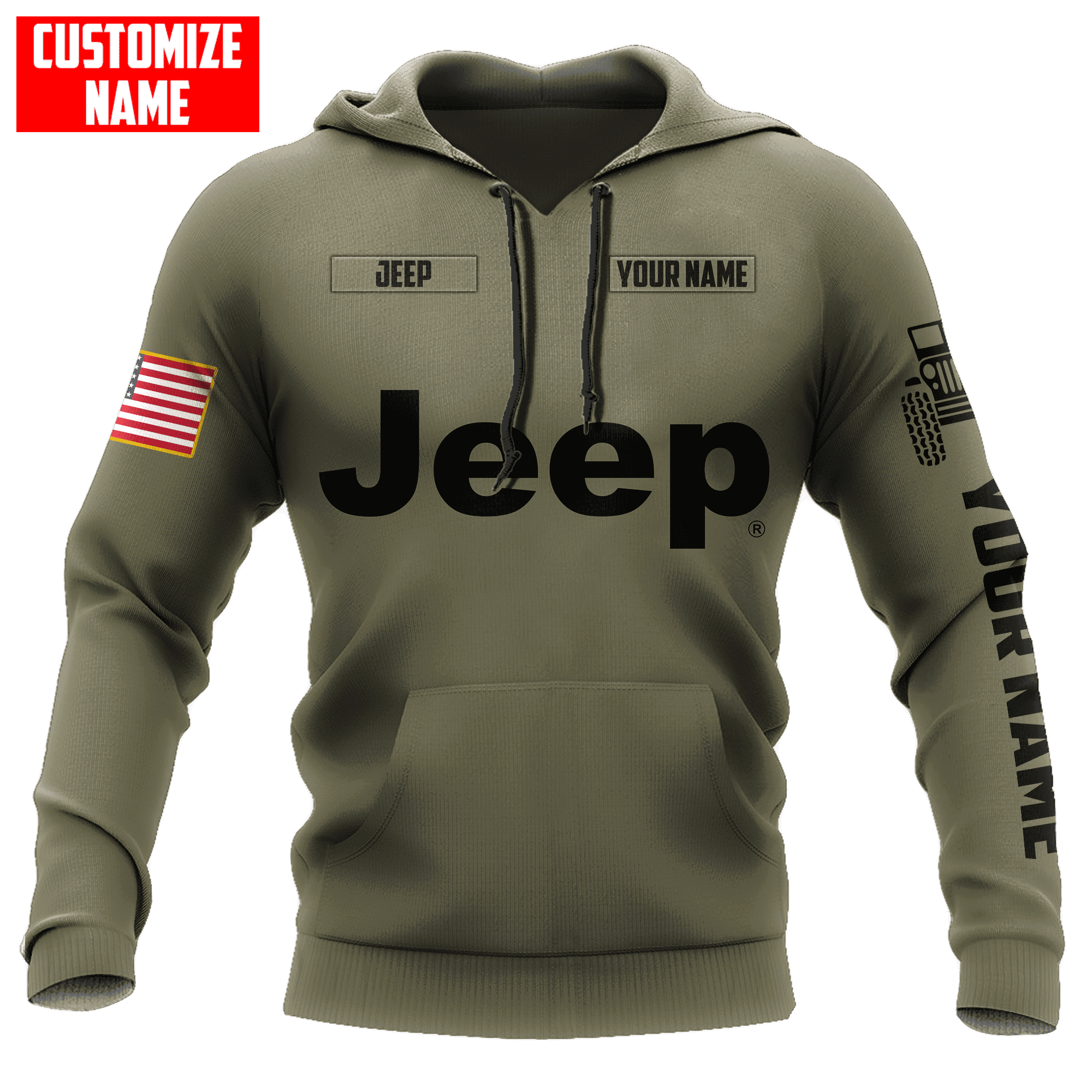 Custom Name Jeep Hoodie