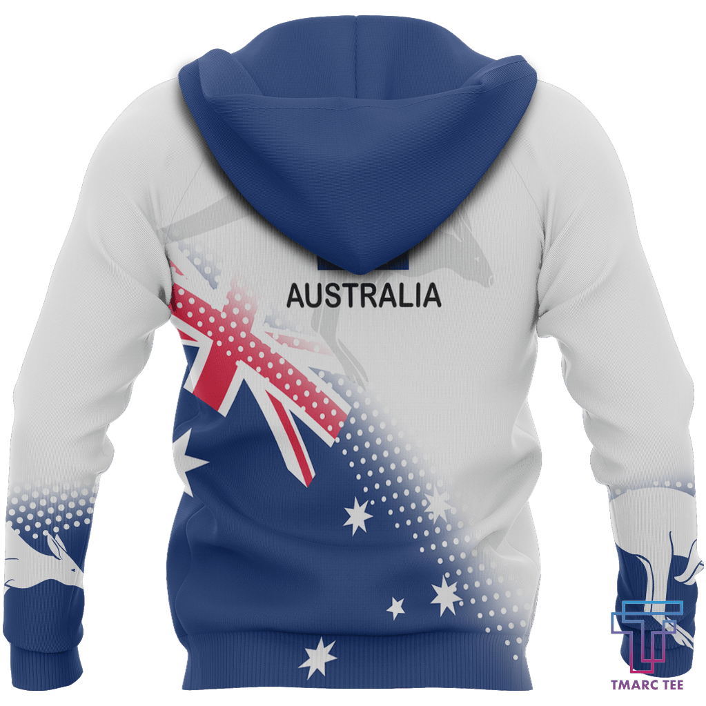 Australia Flag Zip Hoodie Dots Version PL