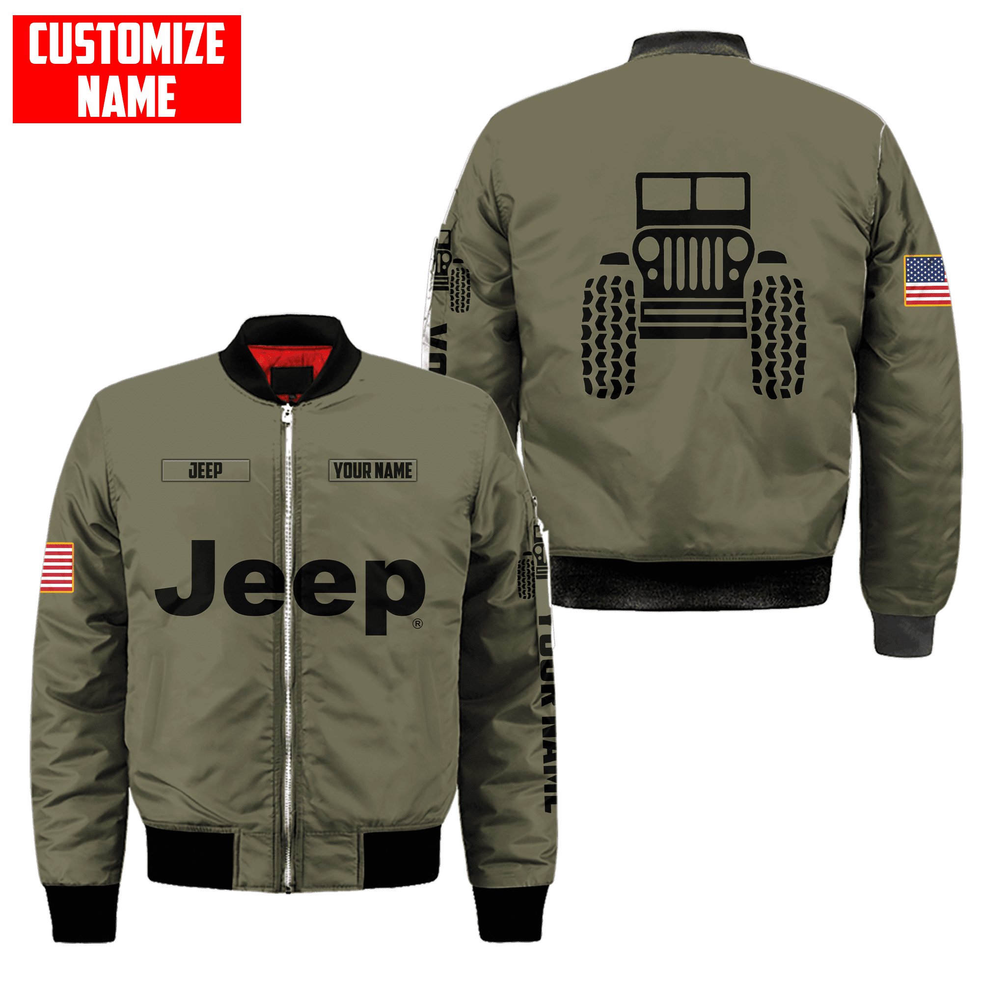 Custom Name Jeep Hoodie