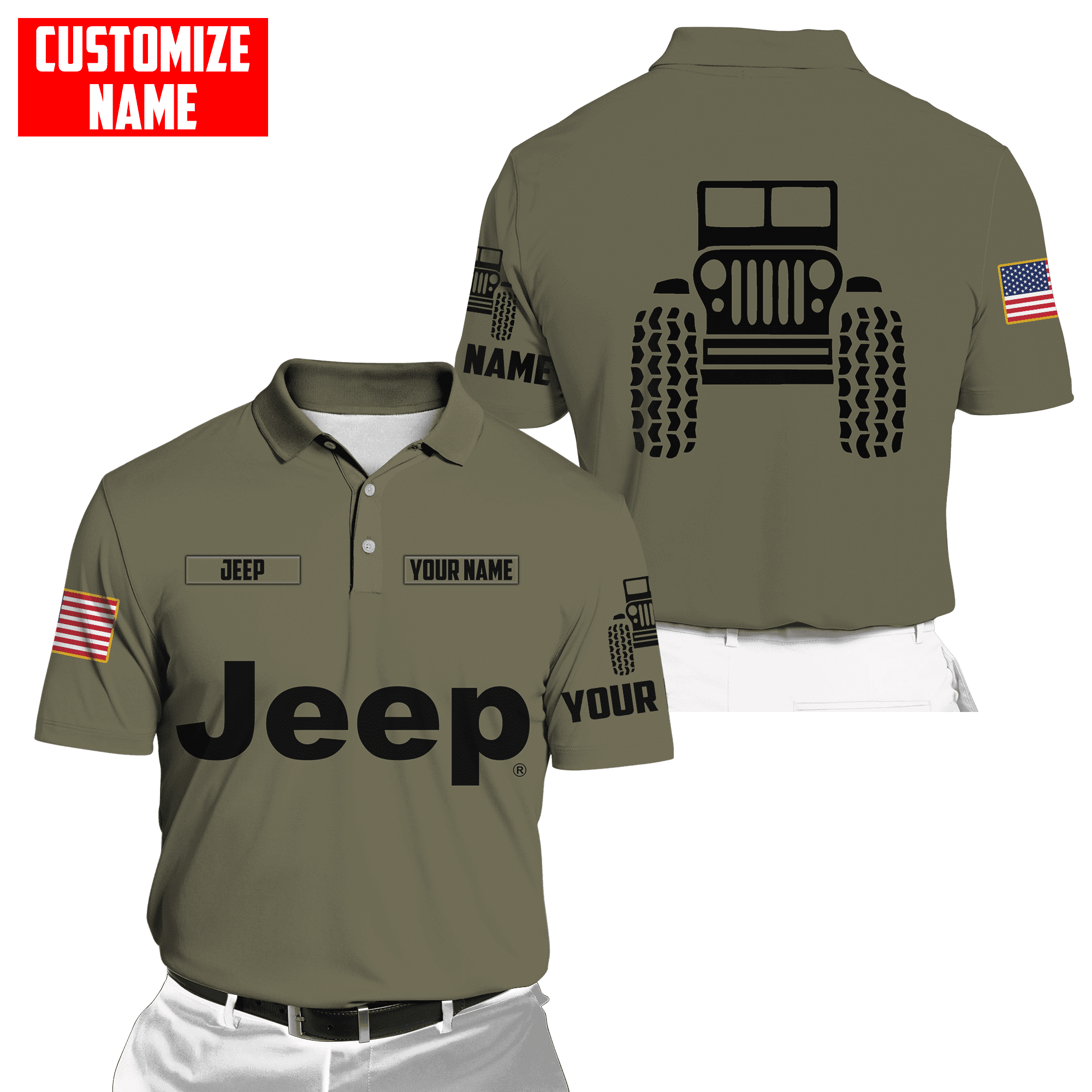 Custom Name Jeep Hoodie