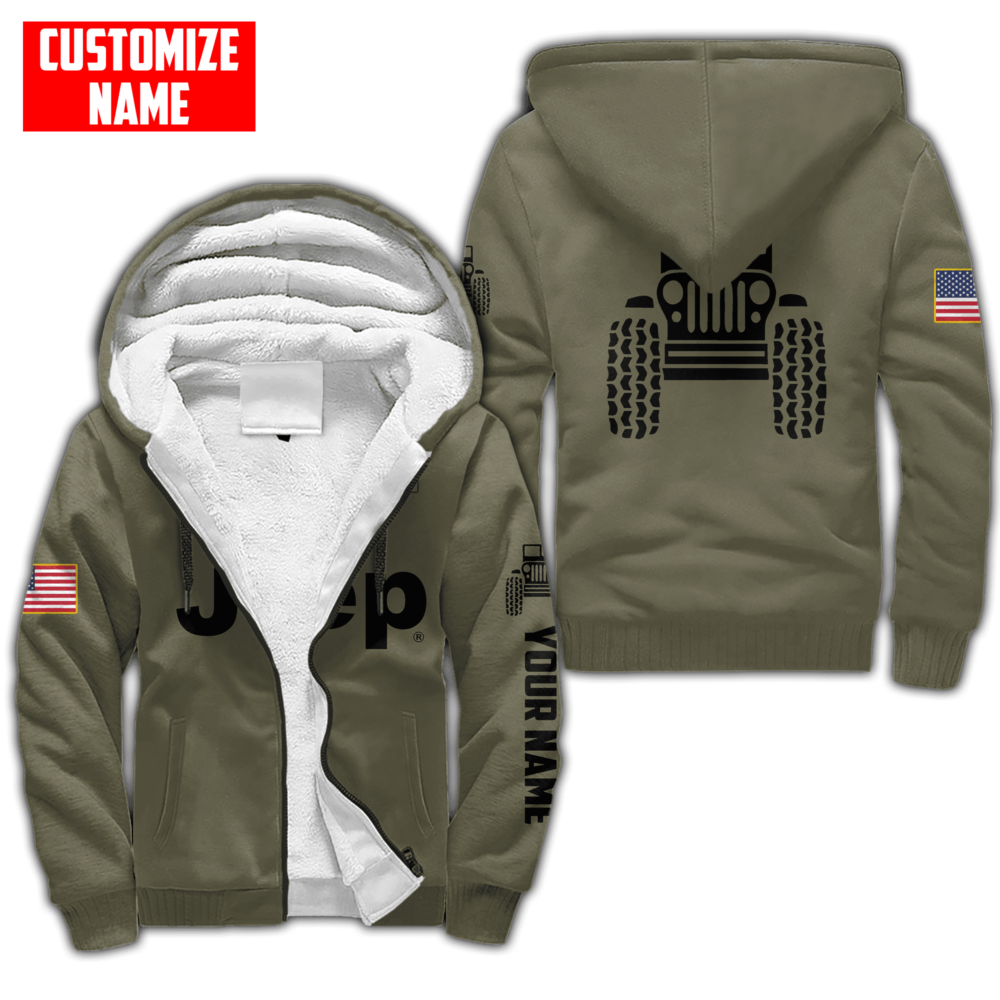 Custom Name Jeep Hoodie