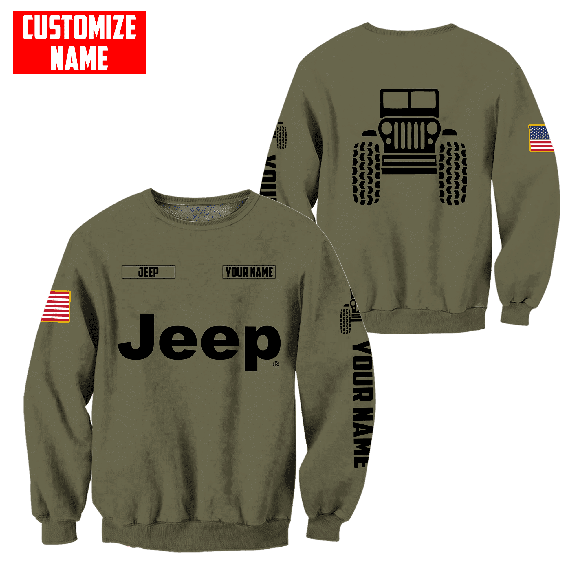 Custom Name Jeep Hoodie