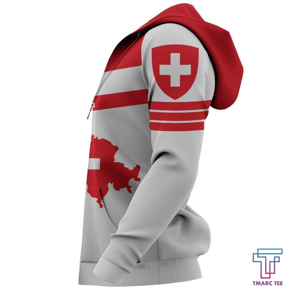 Switzerland Map Sport Hoodie - Premium Style NNK