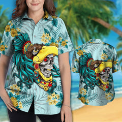 The Eagle Warrior Maya Aztec Hawaiian Shirt