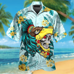 The Eagle Warrior Maya Aztec Hawaiian Shirt