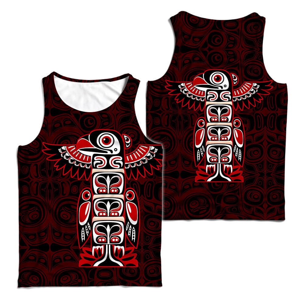 Stylish Totem Pole Native American Pacific Northwest Style Customized 3D All Over Printed Shirt