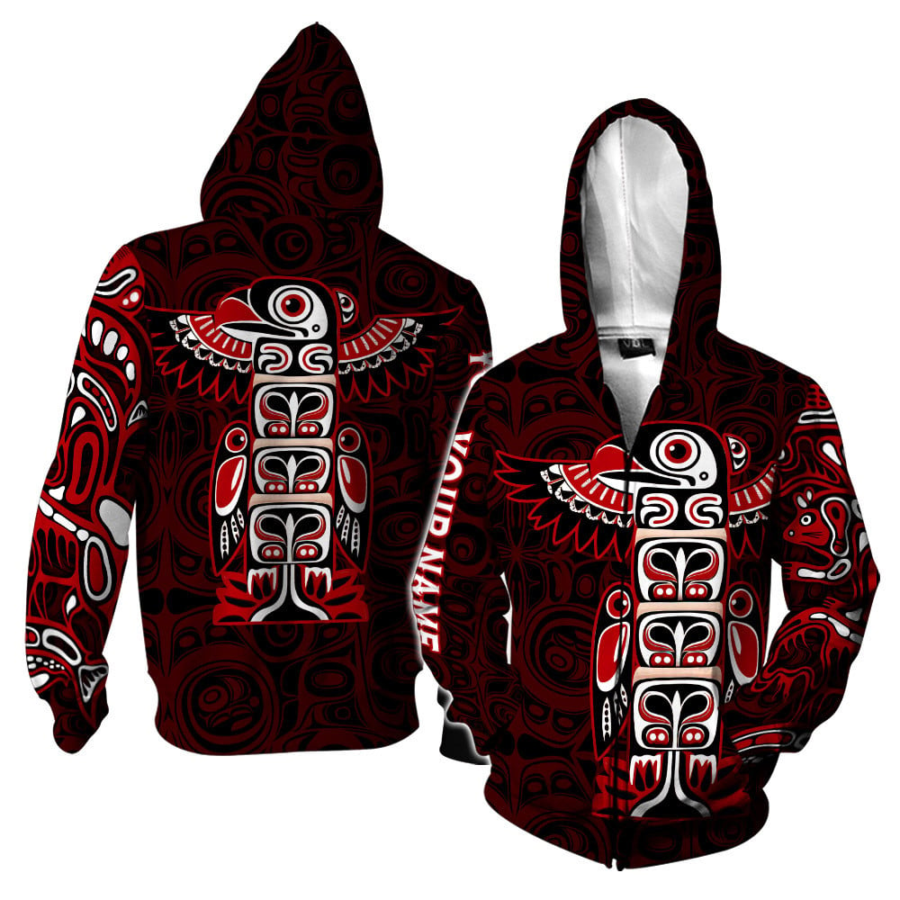 Stylish Totem Pole Native American Pacific Northwest Style Customized 3D All Over Printed Shirt