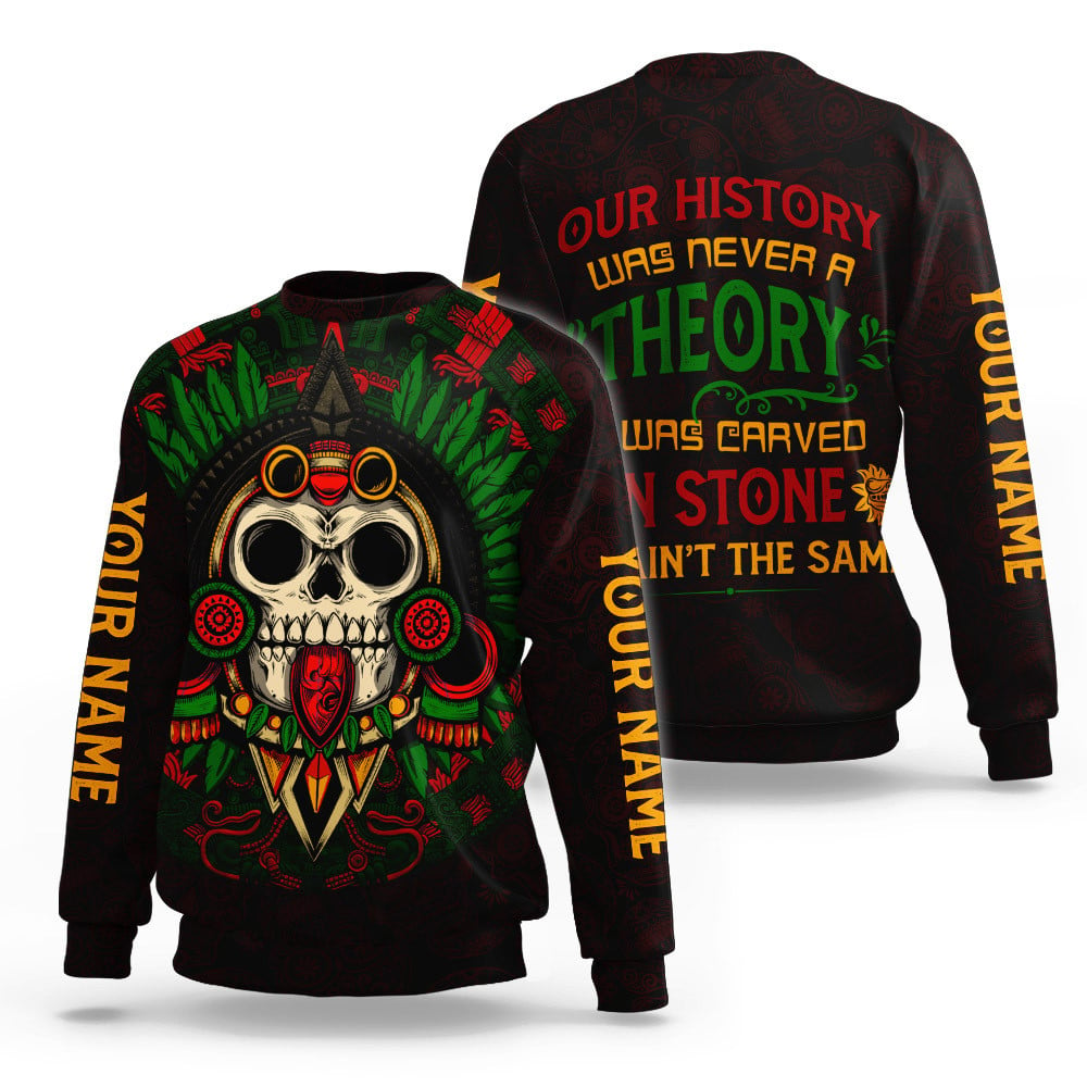 Aztec History Carved In Stone Maya Aztec Customized 3D All Over Printed Shirts