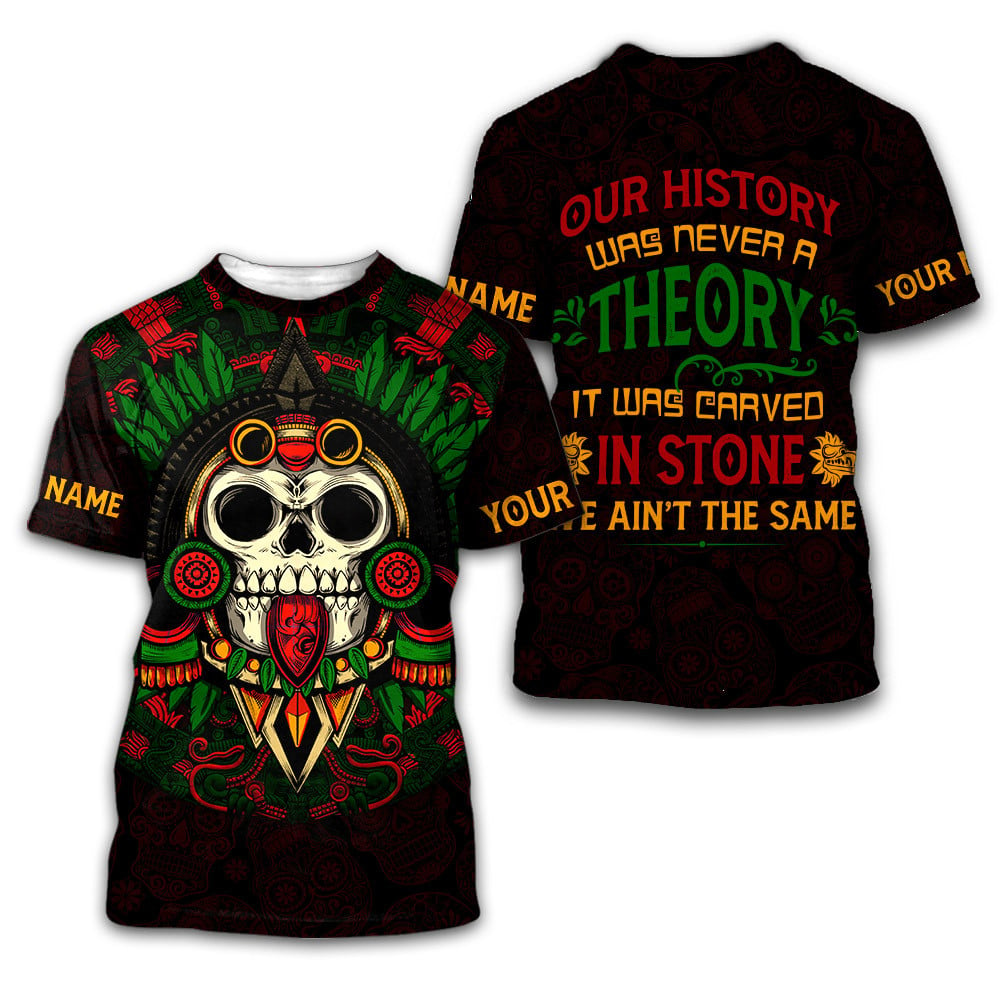 Aztec History Carved In Stone Maya Aztec Customized 3D All Over Printed Shirts