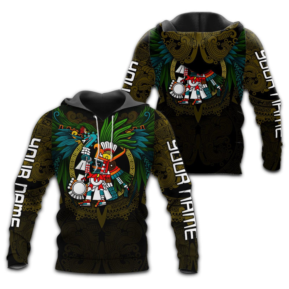 Eagle Warrior Worshipping Huitzilopochtli Aztec God Customized 3D All Over Printed Shirts