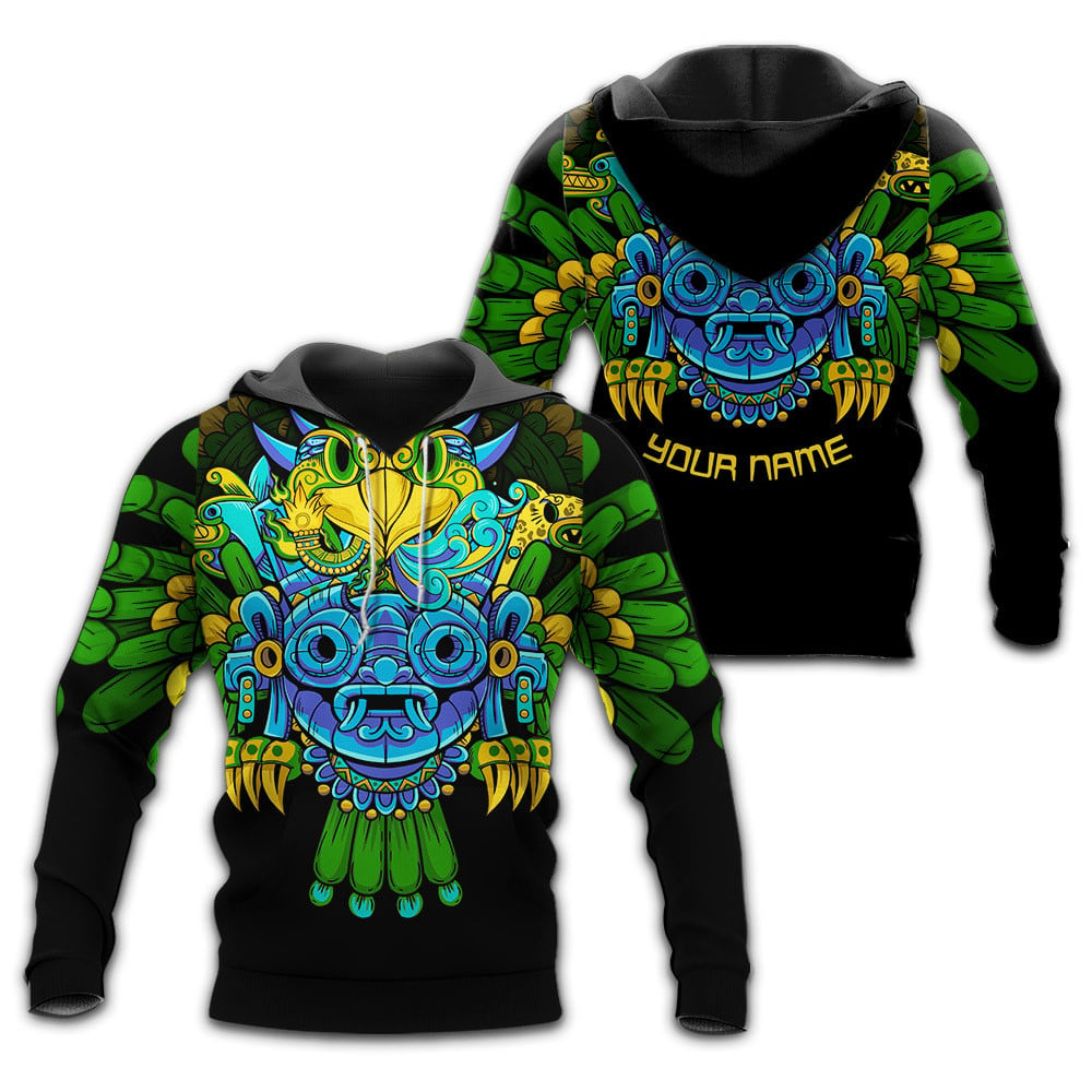 Aztec Eagle Guerrera Deities Mural Art Customized 3D All Over Printed Shirts