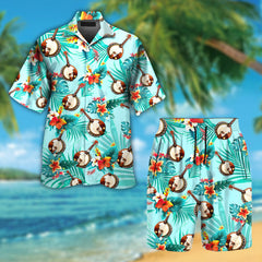 Banjo Tropical Flowers Colorful Hawaiian Shirt For Music Lover